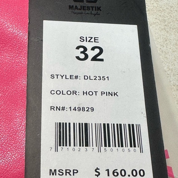 NWT Majestik Barbie Pink Stacked Denim Cargo Utility Pants Y2K Streetwear SZ 32 - Picture 12 of 17